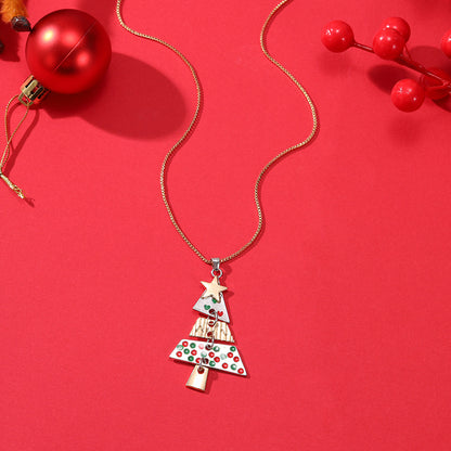 Women's Alloy Christmas Tree Long For Party Carnival Earrings