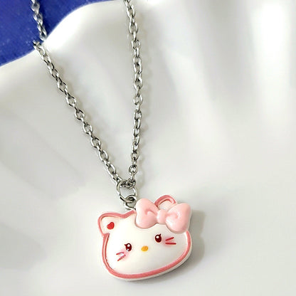 Cartoon Resin Cat Melody Clow Clavicle Necklaces