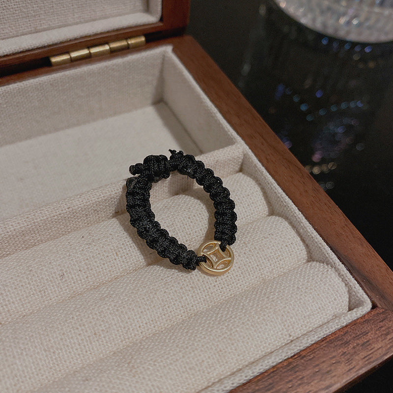 Chinese Style Hand-woven For Rich Simple Rings