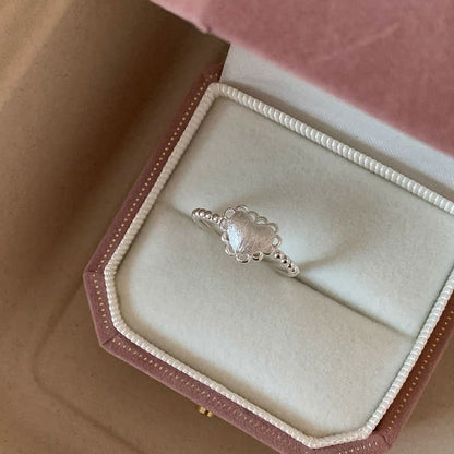 Women's Simple Design Small Pieces Of Sier Pearl Rings