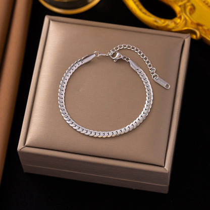 Women's Pure Trendy Cold Clavicle Titanium Steel Necklaces