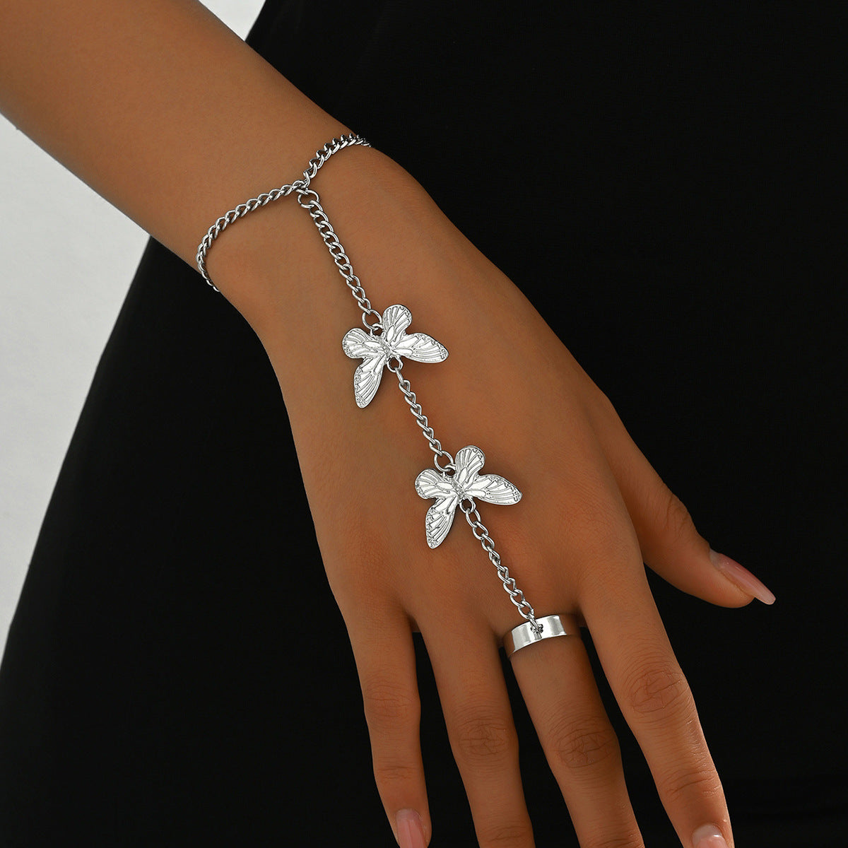 Simple Personality Irregular Alloy Snake-shaped Finger Bracelets