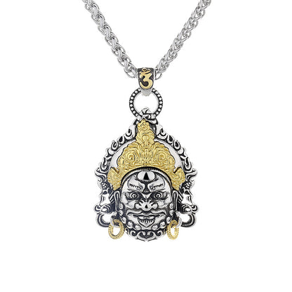 Women's & Men's Plated Thai Sier Yellow God Of Wealth Necklaces