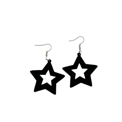 Pentagram Star Lightning Ear Hook Party Decoration Earrings