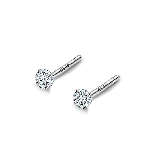 Cubic Zirconia Before Sleep Ear Stretcher Earrings