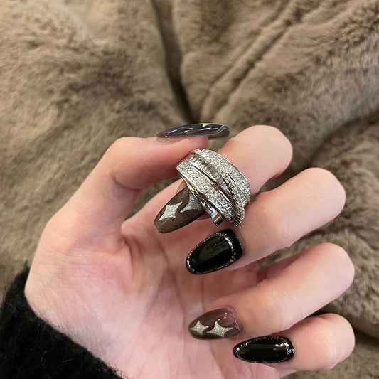 Women's For Braiding Affordable Luxury Fashion High Sense Rings