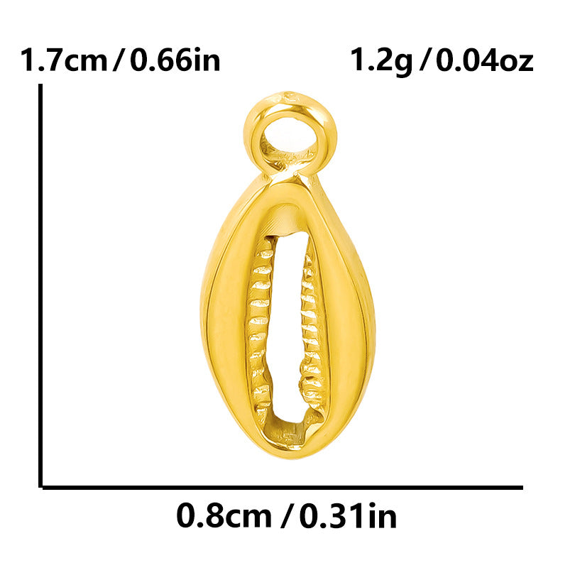 Steel Fashion Irregular Serrated Gold Niche Personality Pendants