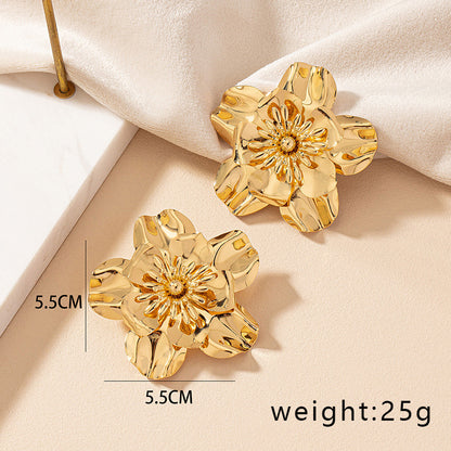 Women's Korean Elegant Fashionable Fresh Flower Temperament Earrings