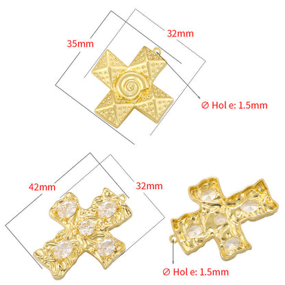 Hip Hop Conch Dot Cross Elegance Pendants