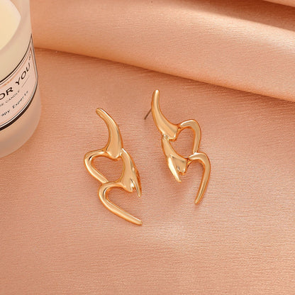 Exaggerated Note Ear Female French Minority Earrings