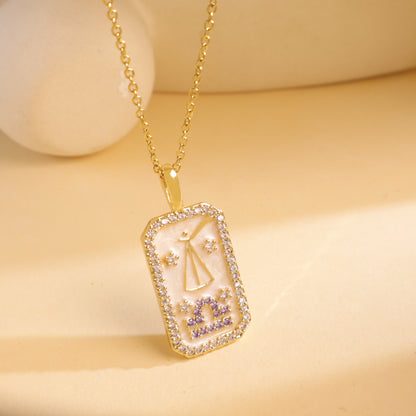 Constellation Color Zircon Female Special Interest Necklaces