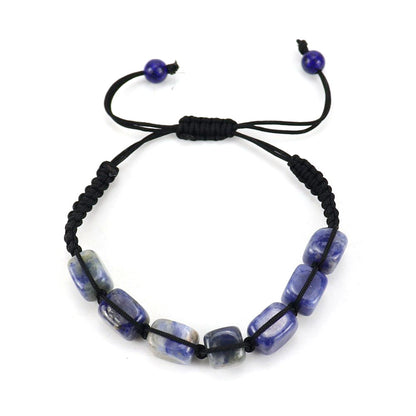 Live Streaming Hand-woven Colorful Crystal Rectangular Bracelets