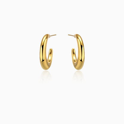 Women's Minimalist Glossy Metal Circle For Simple Earrings