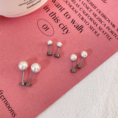 Women's Pearl Light Luxury High-grade Medical Titanium Earrings