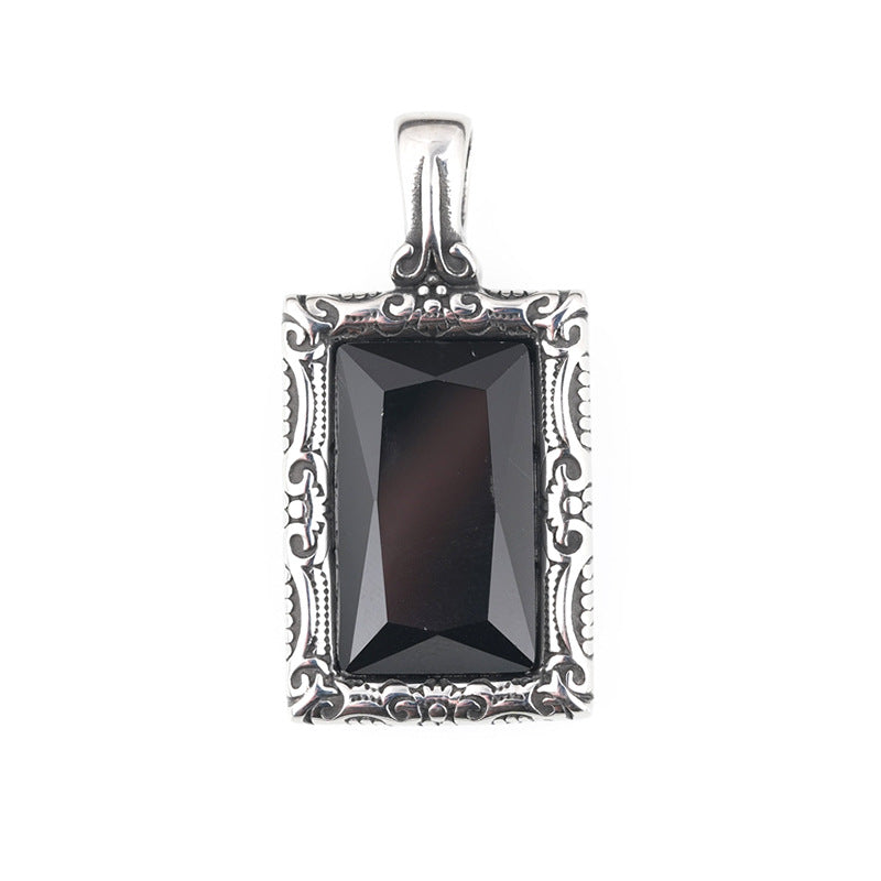 Live Black Zircon Lucky Boys Titanium Pendants