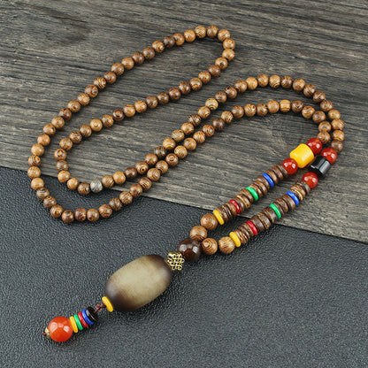 Women's & Men's Prayer Beads Long Scenic Spot Cotton Necklaces