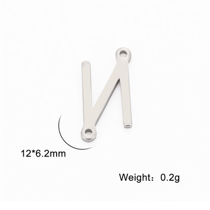 Personality Trend Ornament Letters Upper Lower Holes Pendants