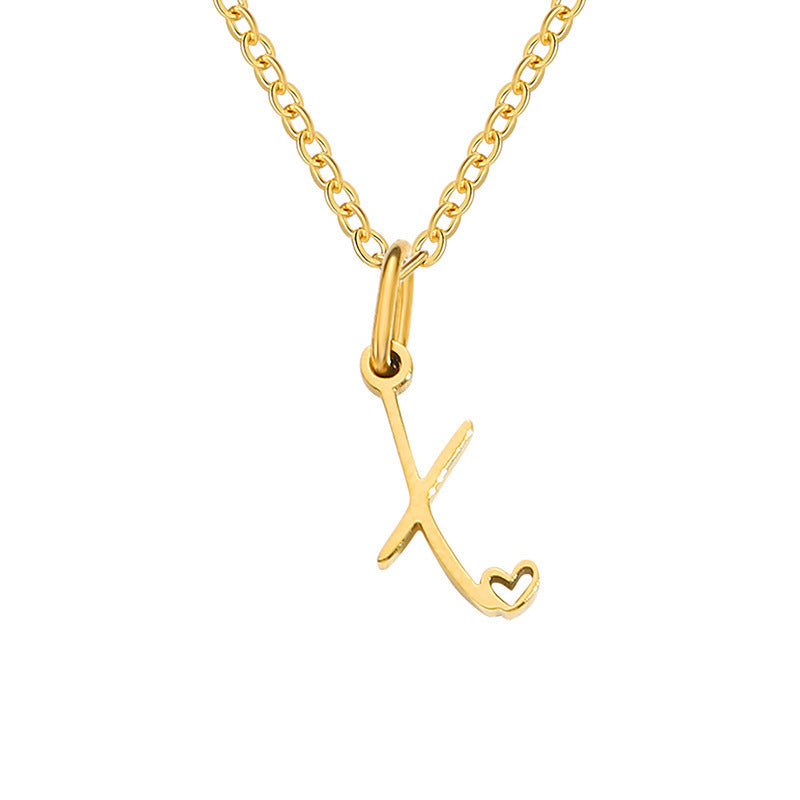 Letter Female Personalized Minority Clavicle Chain Pendants