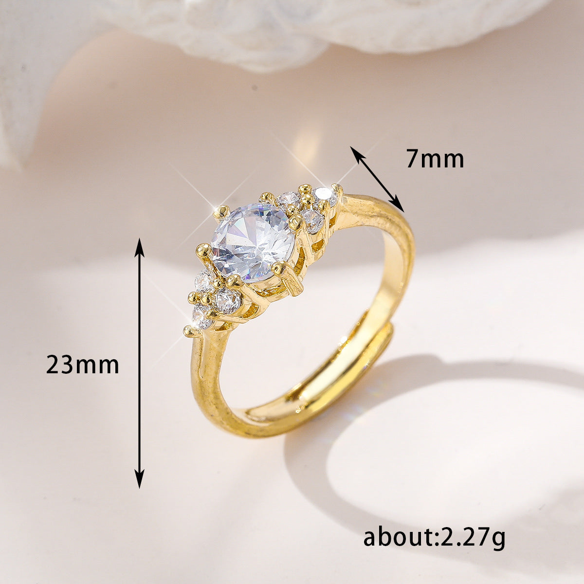 Women's Open Light Luxury High-grade Micro Rhinestone Rings