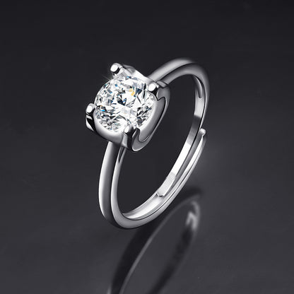 Moissanite Female Live Streaming On Opening Rings