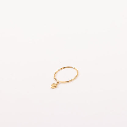 Movable Peach Heart Titanium Steel Gold Bracelets