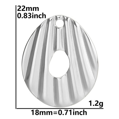 Colorful Vacuum Plating Stainless Steel Geometric Spacer Pendants
