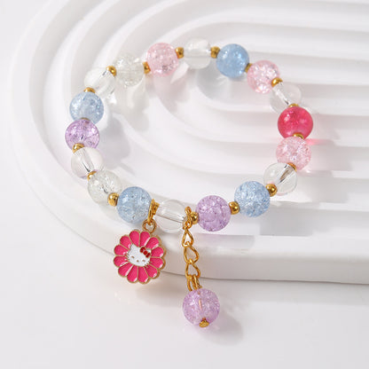Niche Design Couple Female Colored Glaze Bracelets
