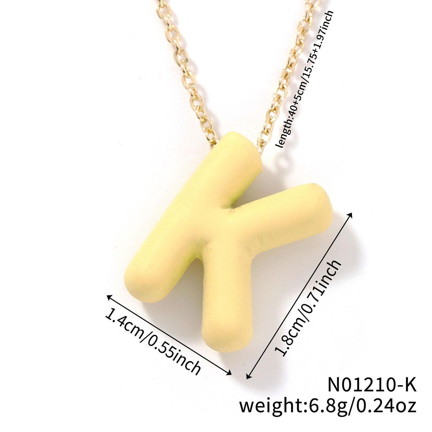 Comfortable Fashionable Personalized Trendy Simple Letter Necklaces