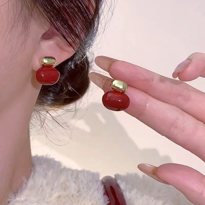 Women's Red Light Luxury High Sense Delicate Earrings