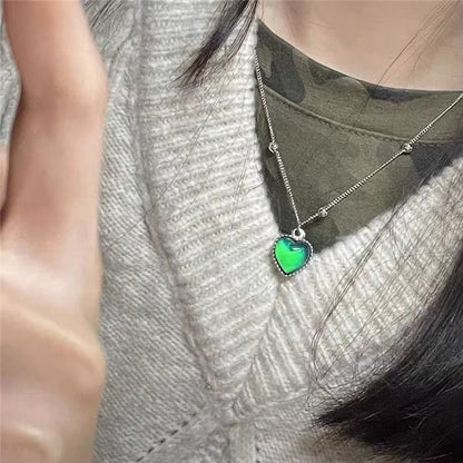 Heart Female Style Design Good-looking Clavicle Necklaces