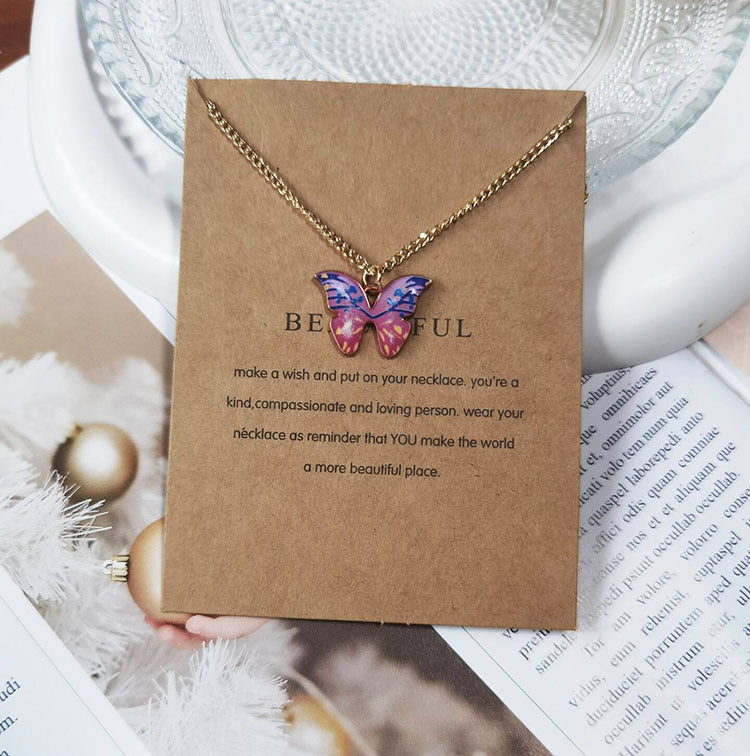 Bohemian Butterfly Accessories Style Simple Clavicle Necklaces