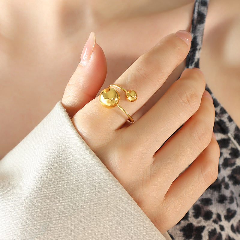 Ball Design Line Sense Open Little Rings