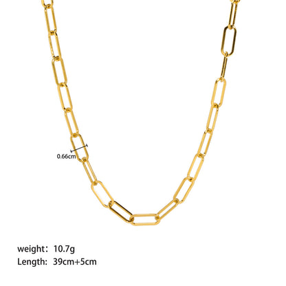 Women's & Men's Stainless Gold Hip Hop Cuban Link Necklaces