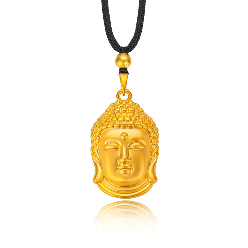 Women's & Men's Fashion Chinese Style Gold Shop Buddha Head Pendants