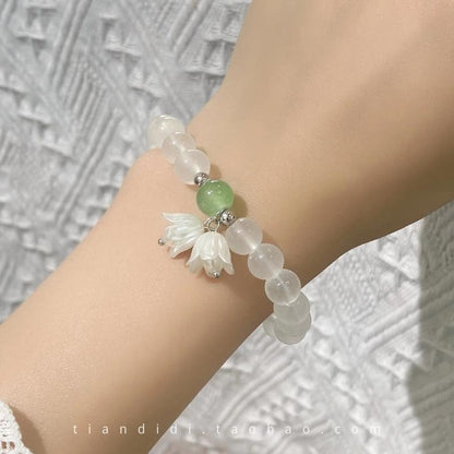 White Pearl Female Summer Mori Light Bracelets