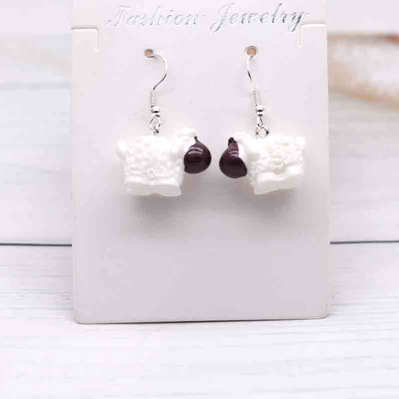 Ice Cream Candy Drink Resin Homemade Earrings