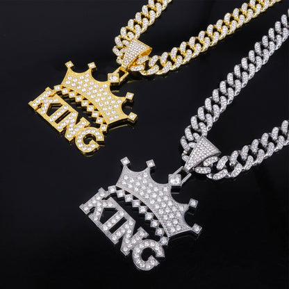 Women's & Men's Diamond Inlaid With Hip Hop Cool Pendants