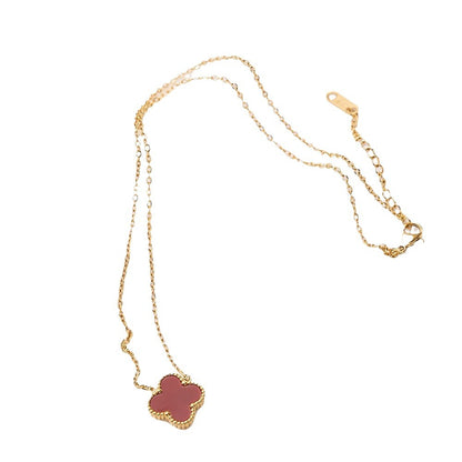 Lucky Four-leaf Gold Simple Temperament Female Necklaces