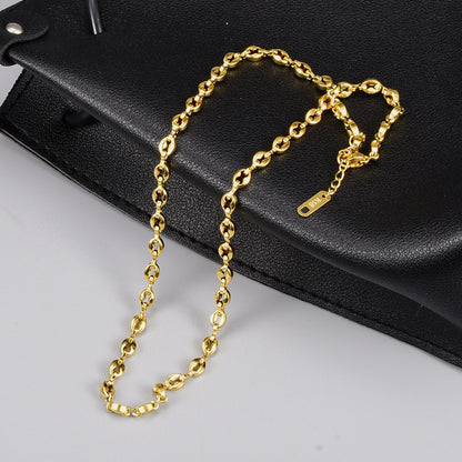 Hemp Flowers Chain Snake Bones Bamboo Titanium Necklaces