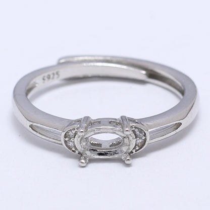 Frame Open Mouth Autumn Copper Alloy Electroplating Sier Rings