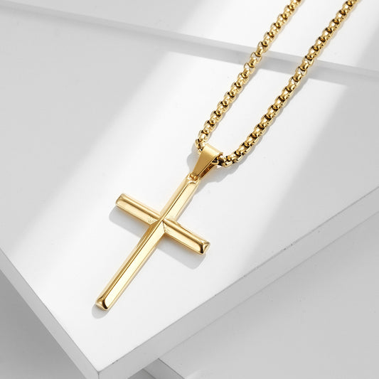 Women's & Men's Steel Diamond Cross Hip Hop Cold Pendants