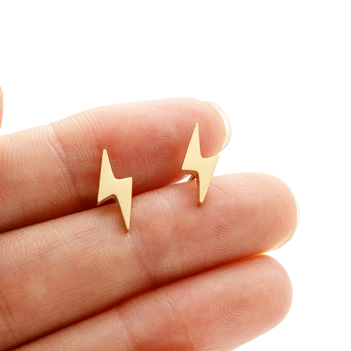 Personality Female Simple Graceful Mini Lightning Earrings