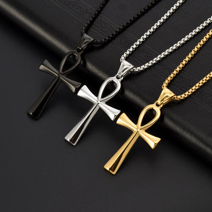 Men's Stainless Steel Cross Personalized Glossy Niche Pendants