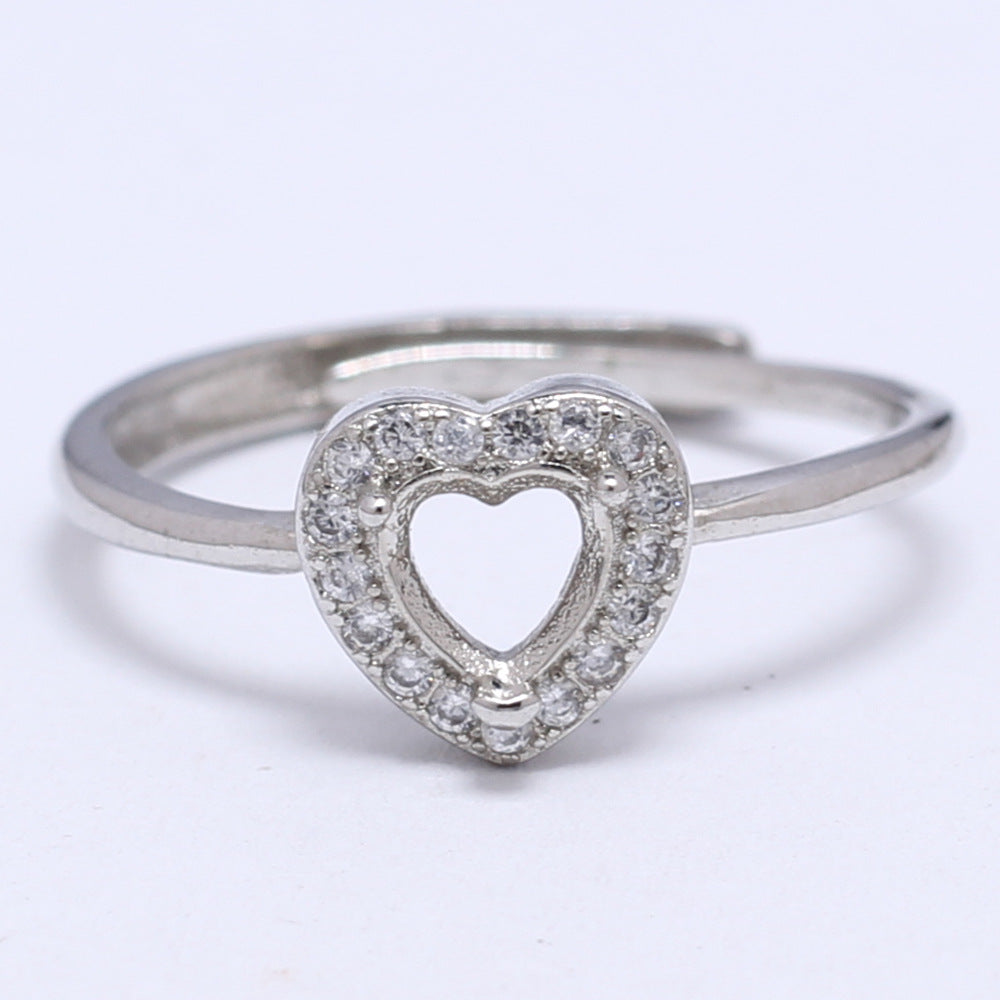 Frame Open Mouth Autumn Copper Alloy Electroplating Sier Rings