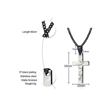 Men's Stainless Steel Cross Jewelry Ornament Accessories Pendants