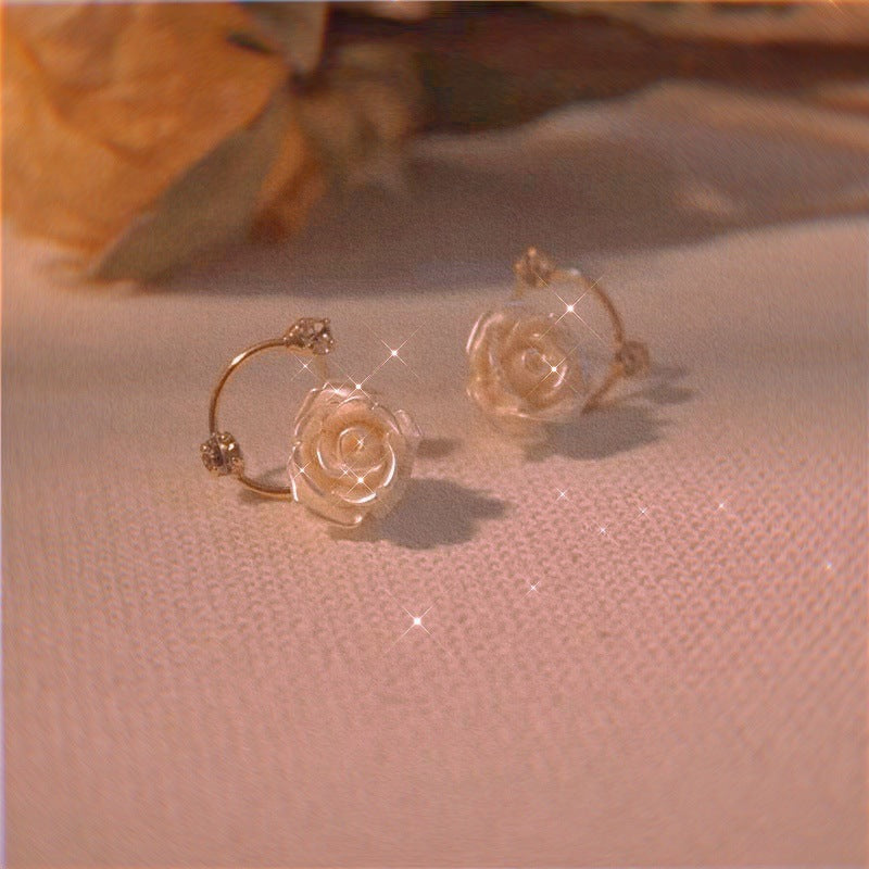 Women's Versailles Rose Vintage French Entry Lux Earrings