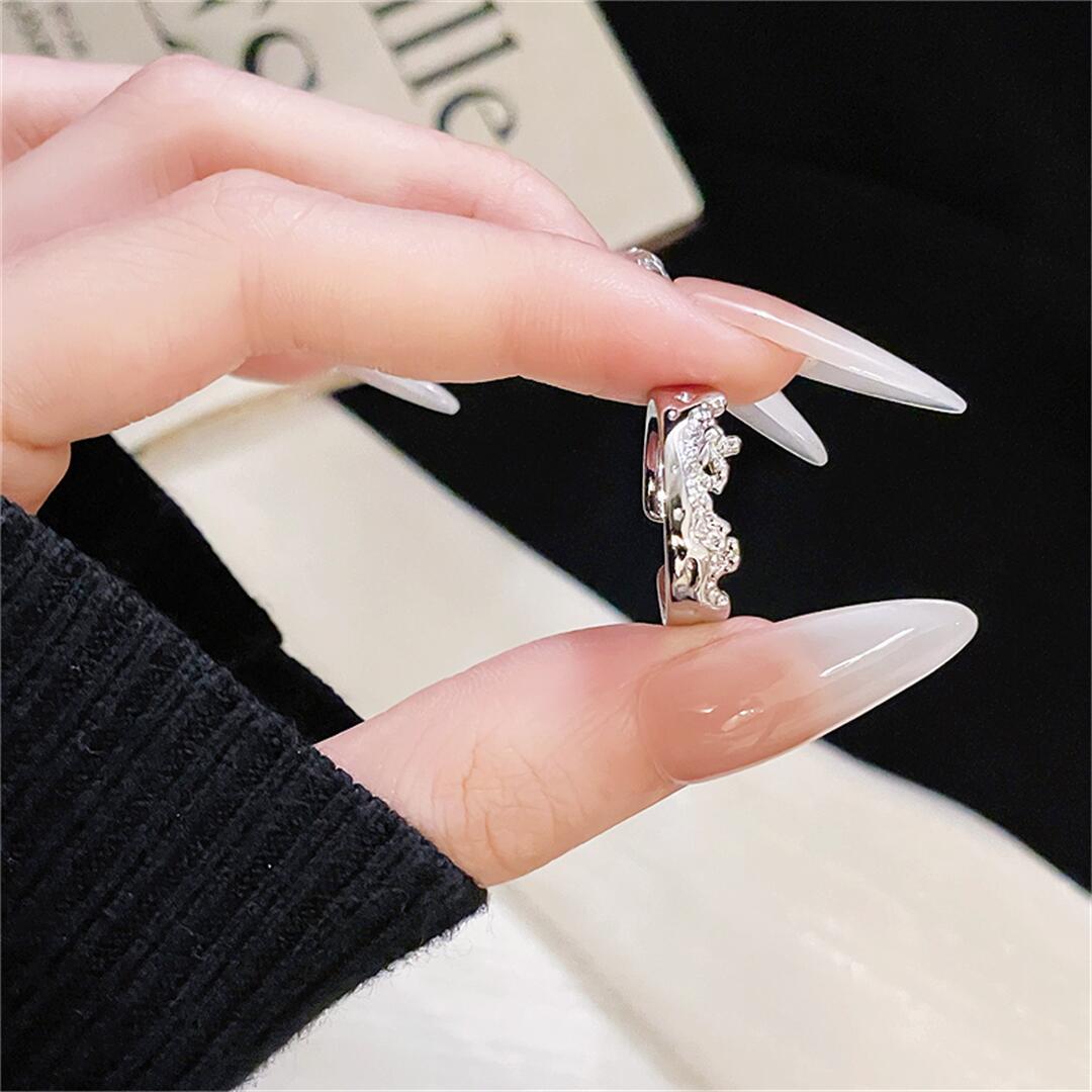 Zircon Stylish Opening Simple Personalized Light Rings