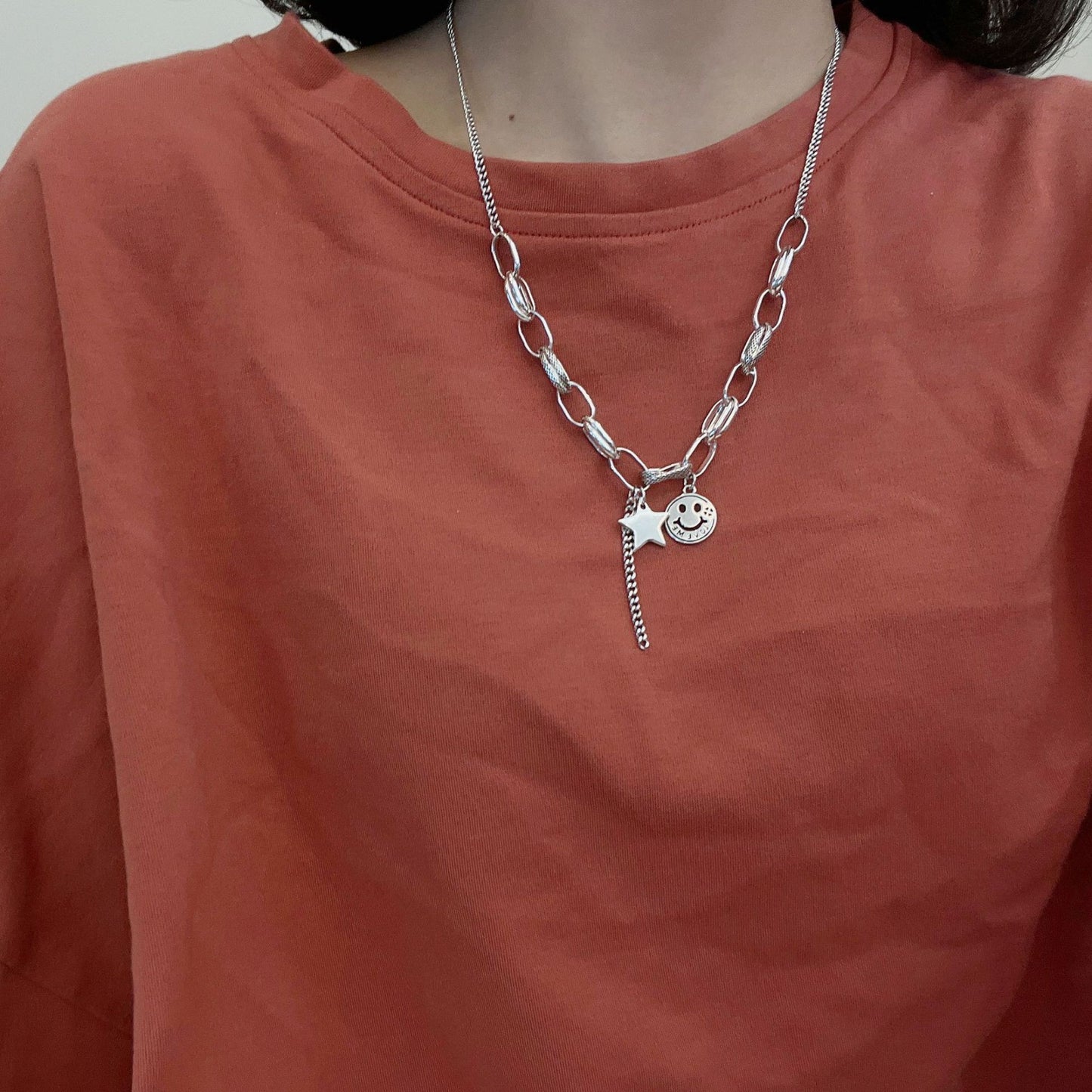 Niche Design Love High Sense Sweater Necklaces