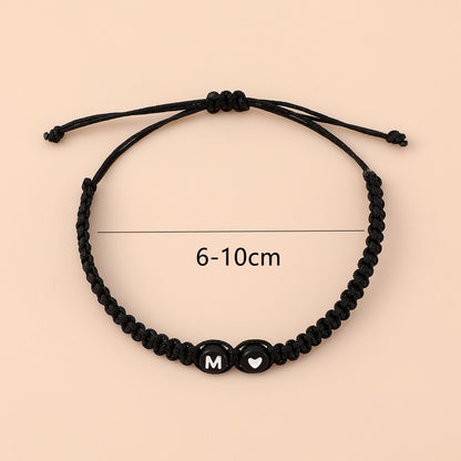 Woven Letter Simple Personality Love Friendship Bracelets