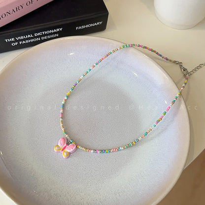 Women's Beaded For Summer Fresh Sweet Cool Millennium Necklaces